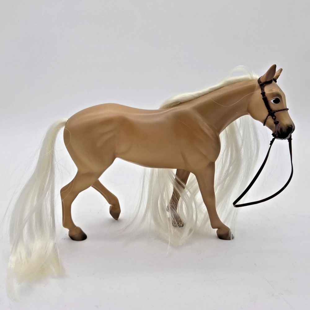 Reeves Breyer Palomino Horse Pony #0921 PNY Hair 7"x 9" Brown Tan Blonde